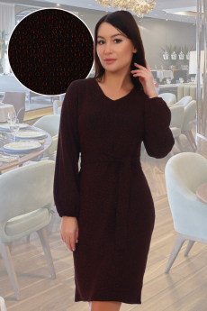 Бордовое платье с люрексом Натали