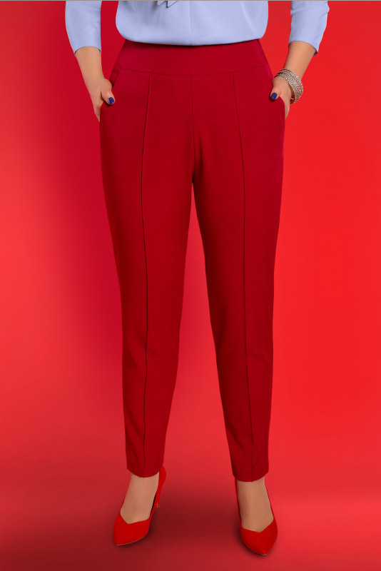 Фото товара 15988, женские красные брюки